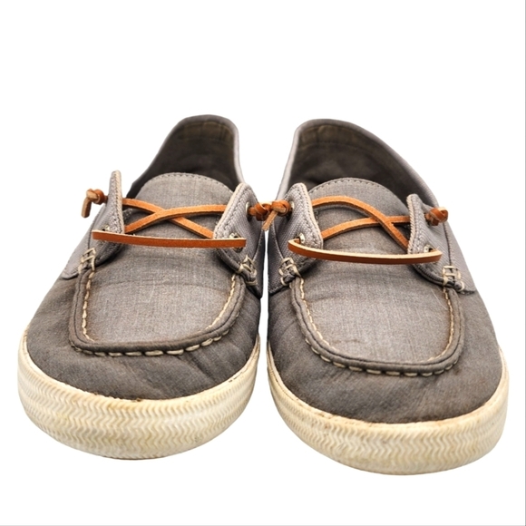 Sperry Women's Loafers Size 9.5/40.5 Grey Fabric - Picture 4 of 6